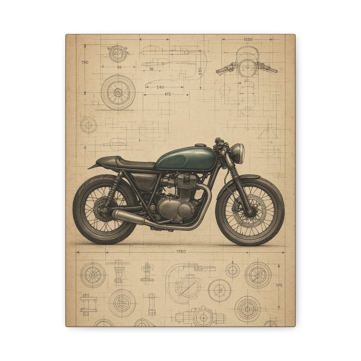 Vintage Blueprint