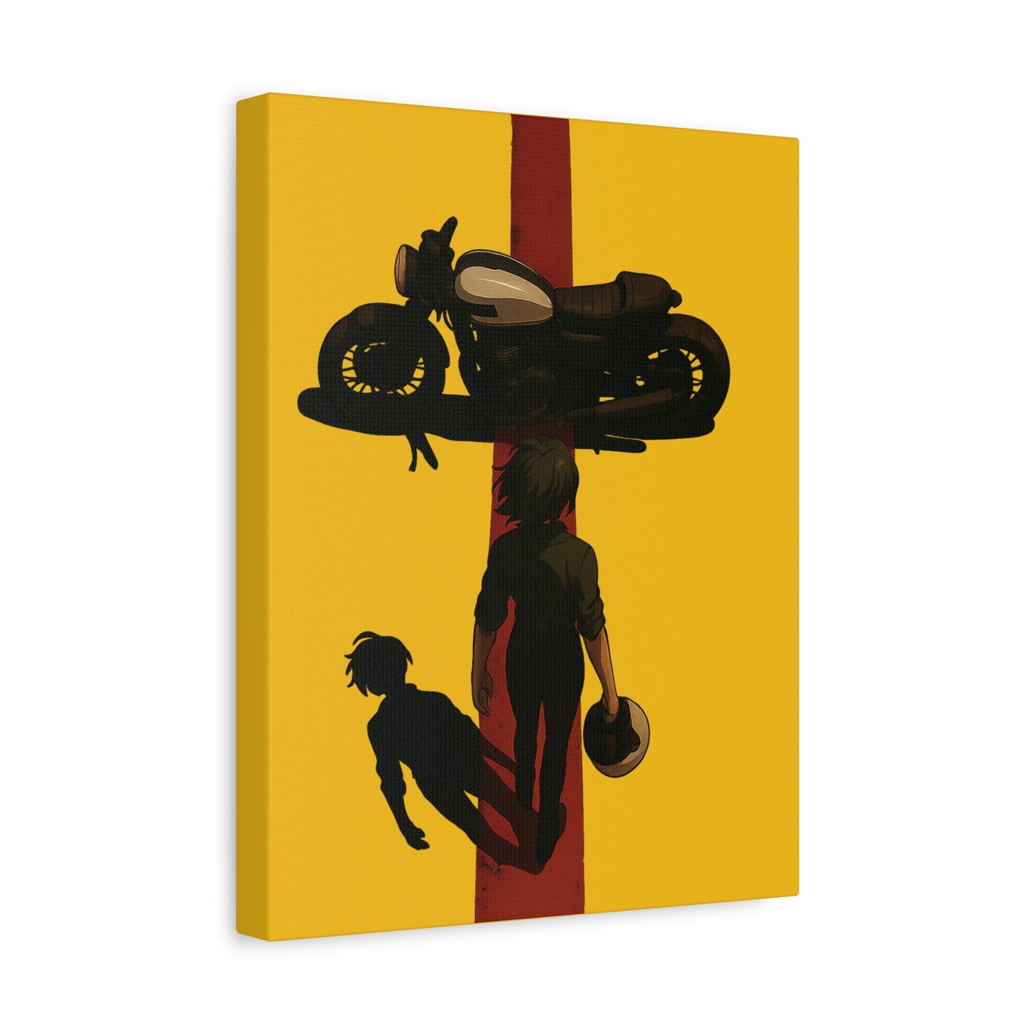 Redline Motowerx motorcycle canvas wall art featuring bold motorcycle design — high-resolution print.